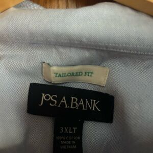 Jos. A. Bank Sky Blue Tailored Shirt 3XLT